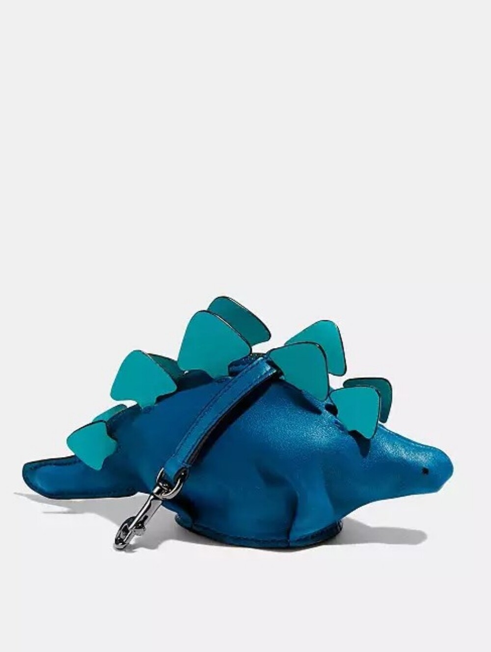 RARE COACH STEGGY COIN CASE IN COLORBLOCK - GUNMETAL/DENIM/TURQUOISE